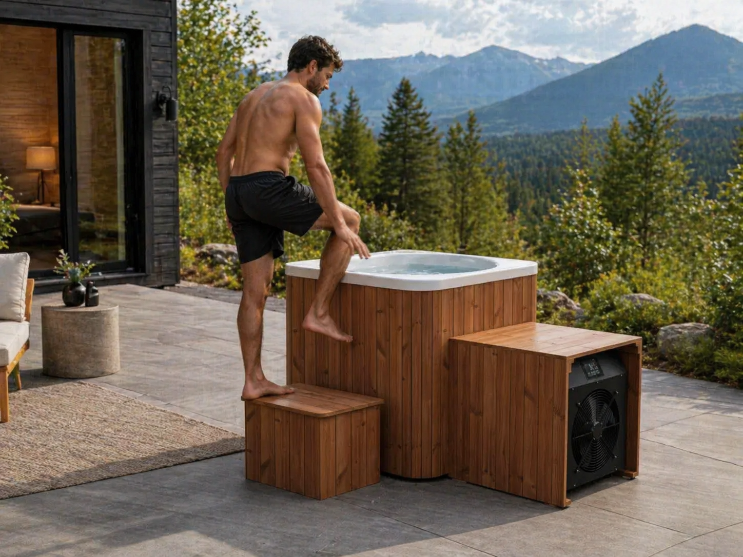Cube Ice Bath