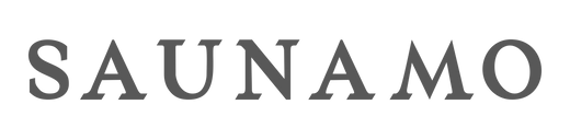 SAUNAMO wellness brand logo.

