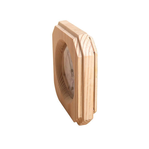 Conjunto de Acessórios Para Sauna com relógio de madeira.
