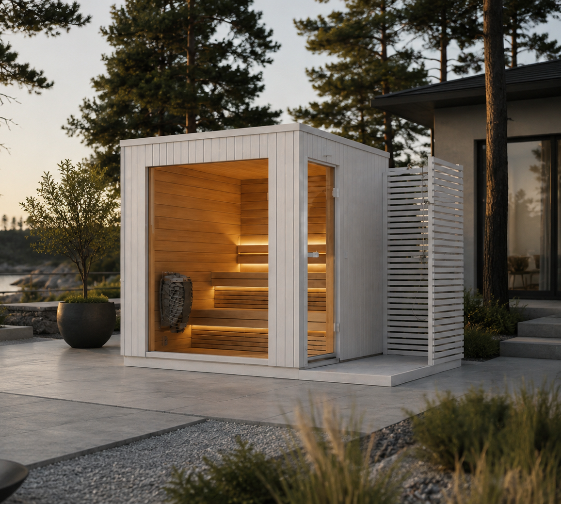 Lumia Outdoor Sauna with Shower