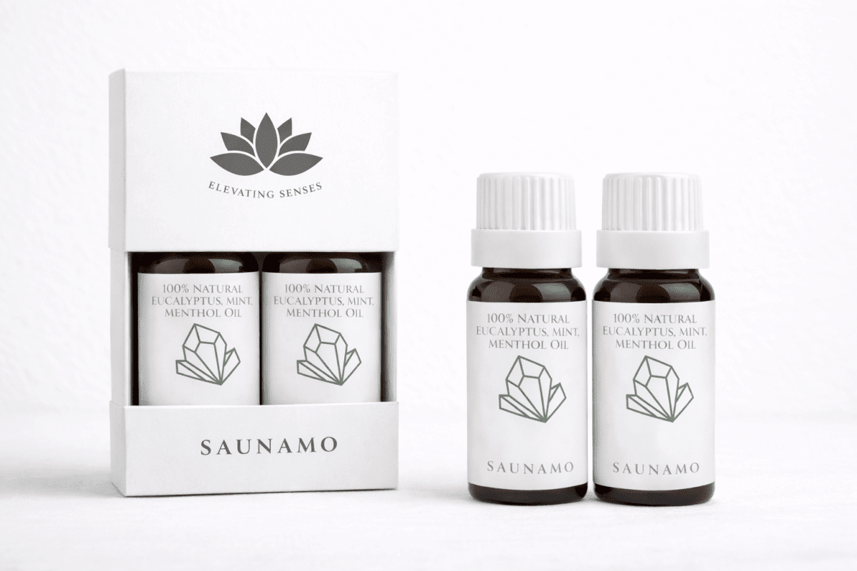 Óleo Natural de Eucalipto, Menta e Mentol 20ml - Saunamo