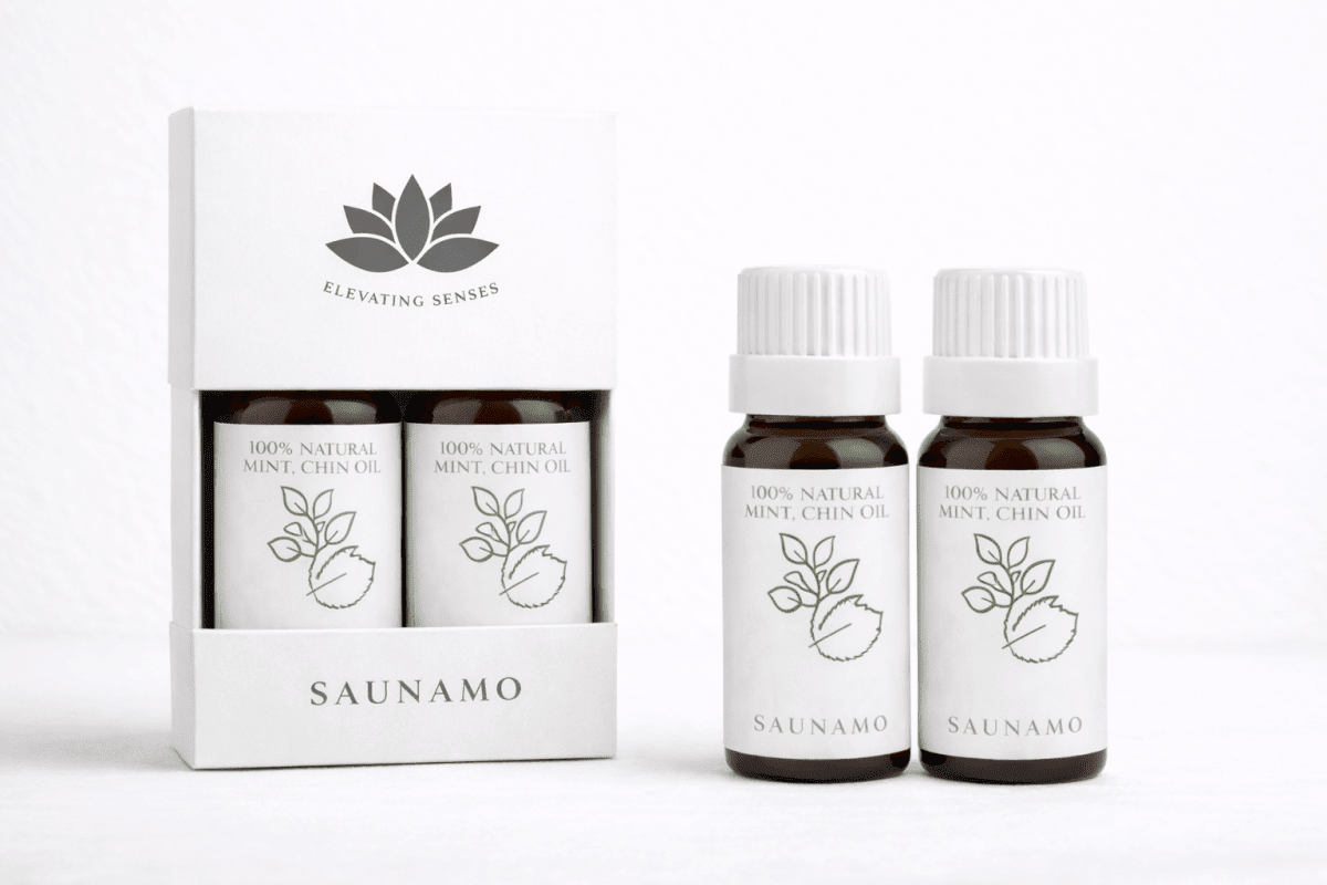 Óleo Natural de Menta e Chin 20ml - Saunamo