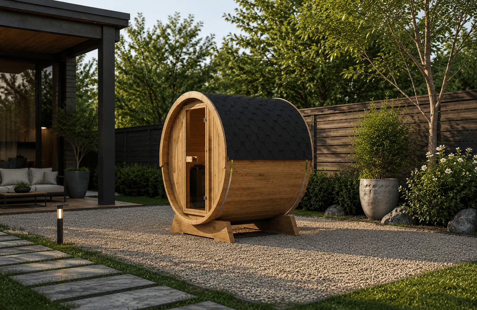 Barrel 160 Outdoor Sauna