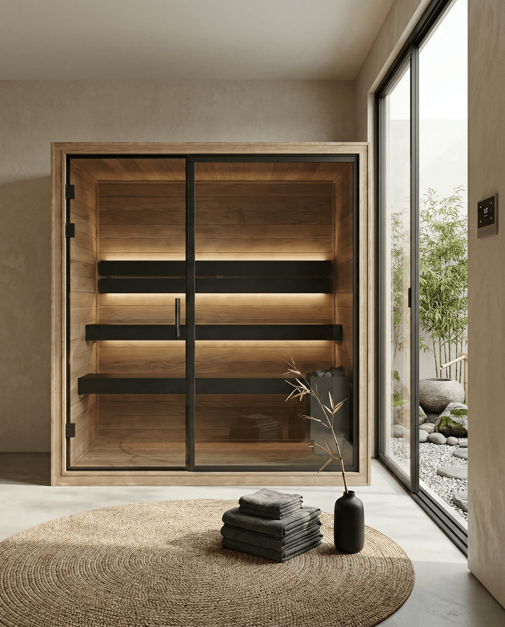 Sauna Interior Thermo Black 220 - Saunamo
