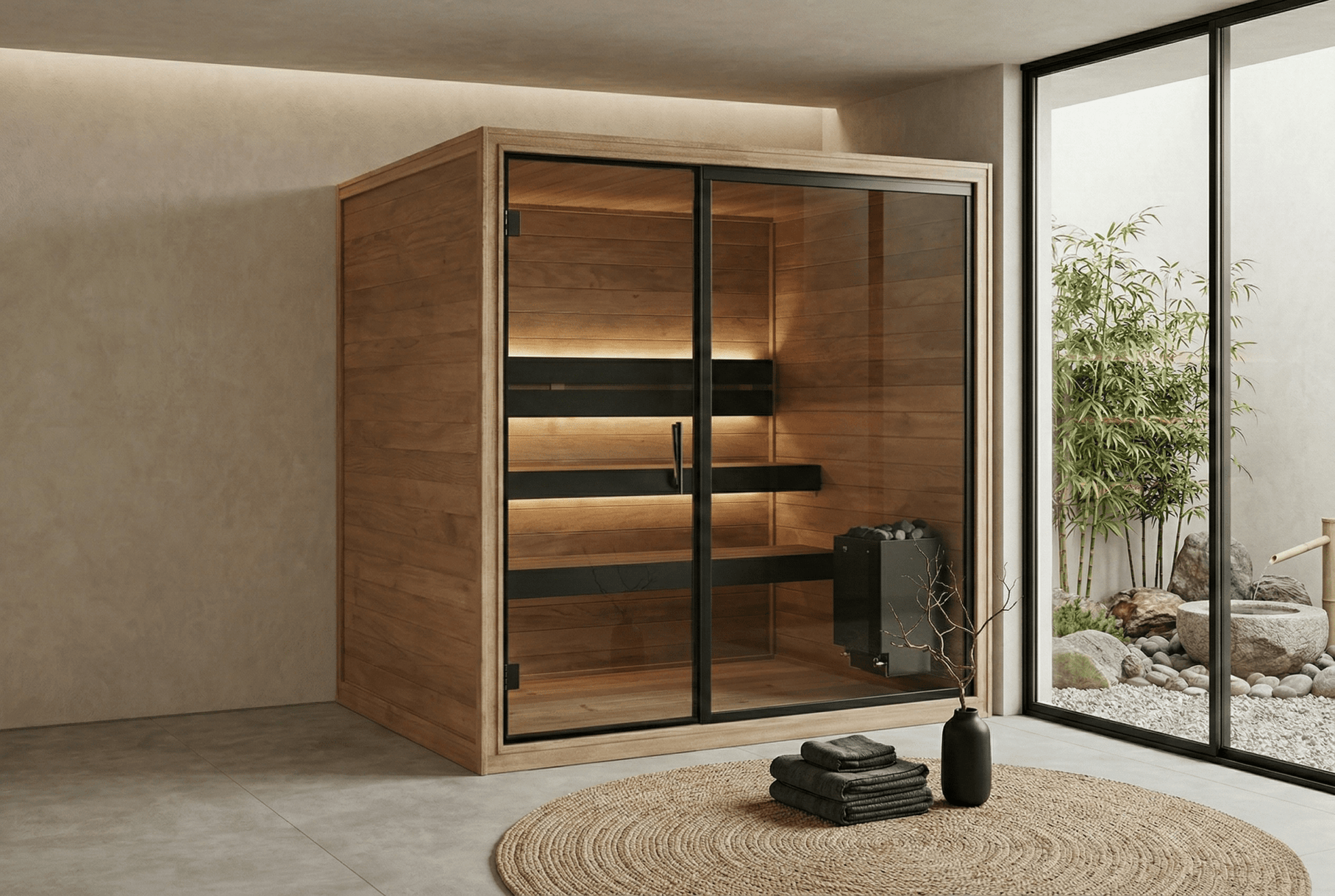 Sauna Interior Thermo Black 220 - Saunamo