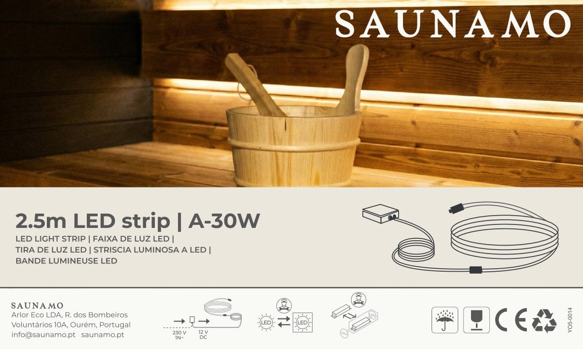 Sauna LED Light 2.5M - Saunamo